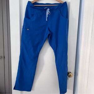 Figs Royal Blue Kade Cargo Scrub Pants